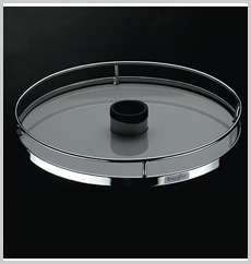 Center Rotating Round Tray (Wooden Base)